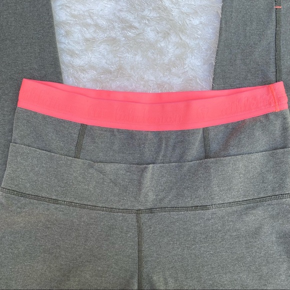 Lululemon Live Natural Legging Yoga Pant Green/Pink size 6 - Picture 6 of 11